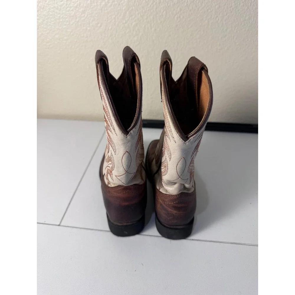 Rank 45 Cowboy Boots Kids Size 10 Leather Two Tone Western‎ Country Aesthetic